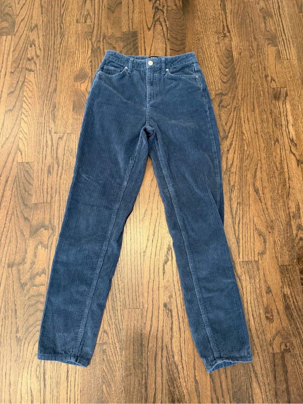 BDG High-Rise Corduroy Jeans — Navy Blue